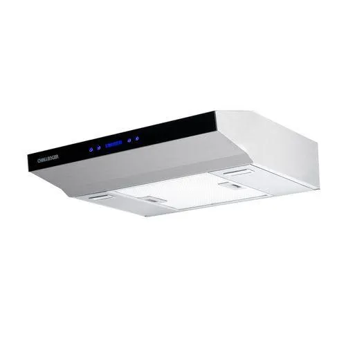 Campana Horizontal en acero/cristal Challenger 60 cm 3 velocidades - CX 4865 / Acero inox