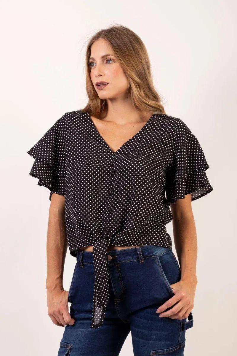 Blusa manga corta