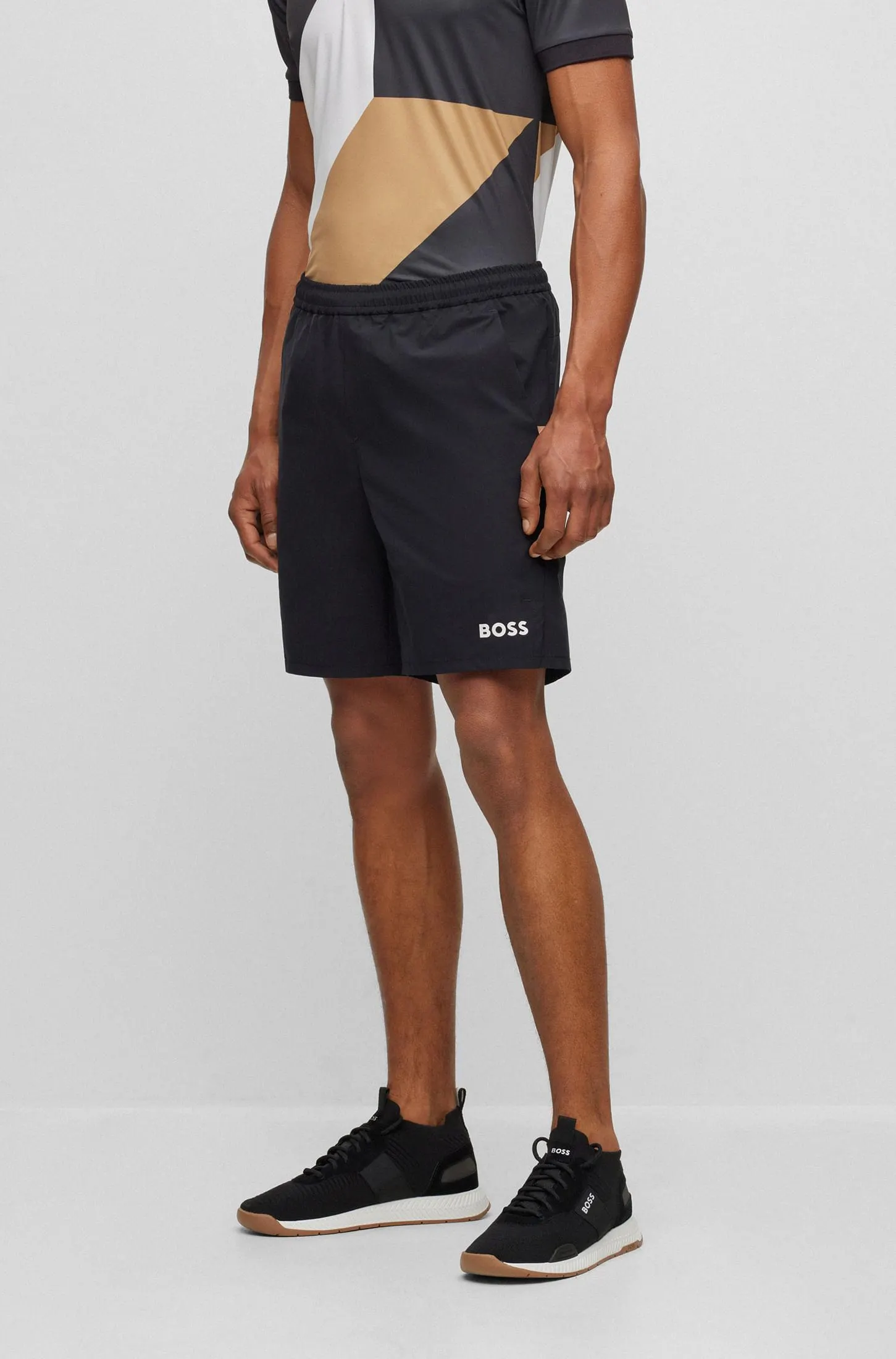 Shorts Para Tenis Boss X Matteo Berrettini Con Logo Hombre