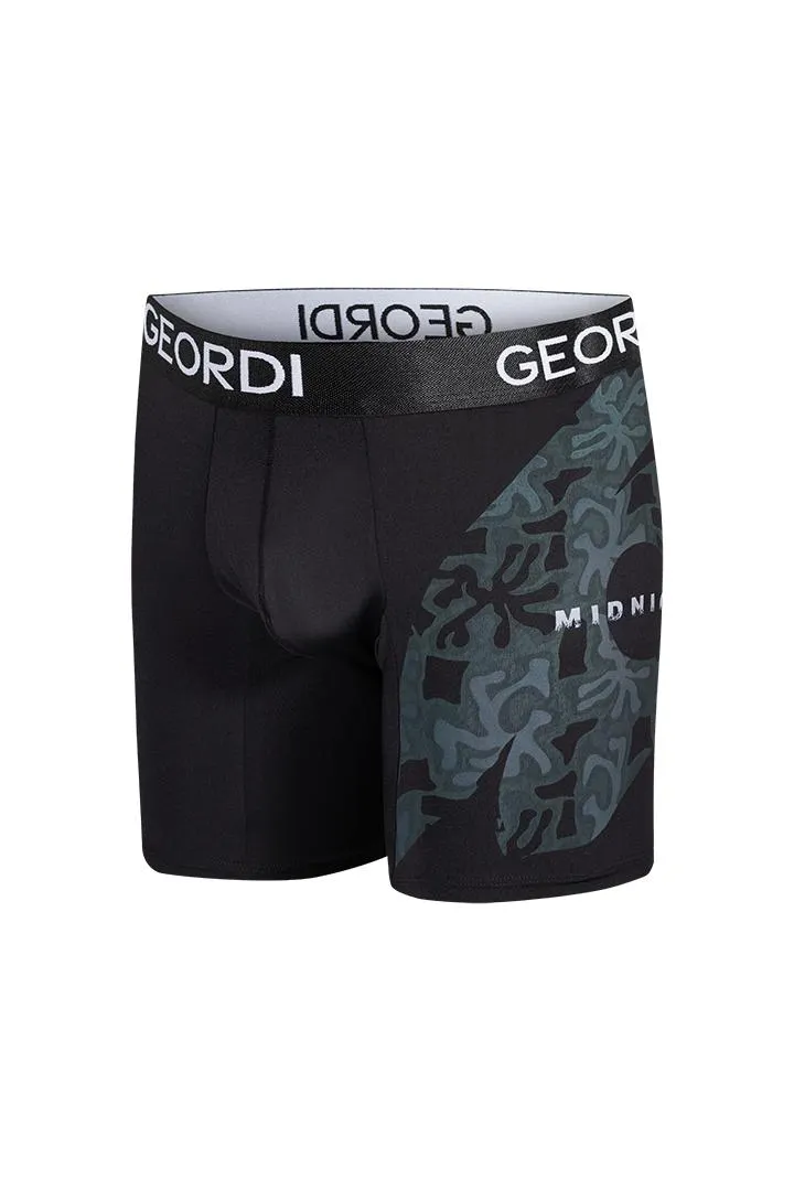 Bóxer largo estampado de microfibra premium (GG07A5)