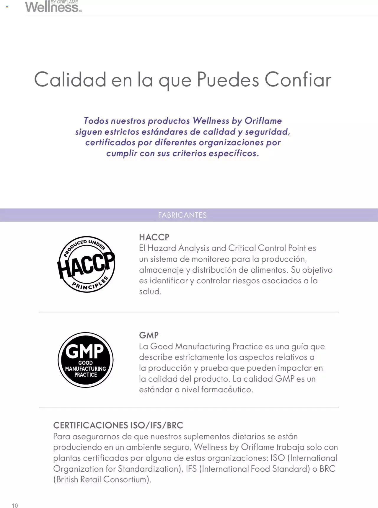 Catalogo de Oriflame - Guía de Producto Wellness 1 de junio al 31 de diciembre 2024 - Pag 10