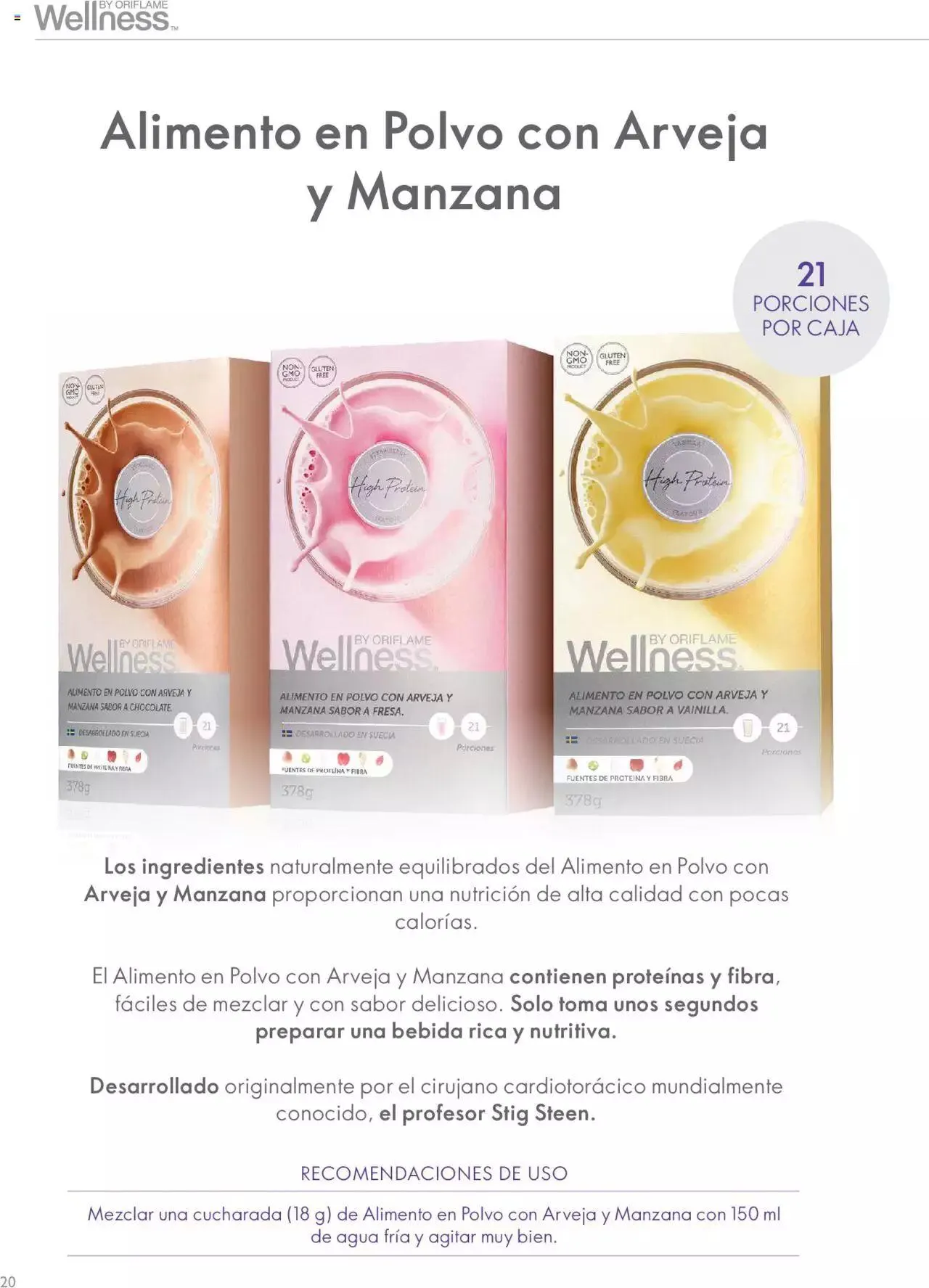 Catalogo de Oriflame - Guía de Producto Wellness 1 de junio al 31 de diciembre 2024 - Pag 20