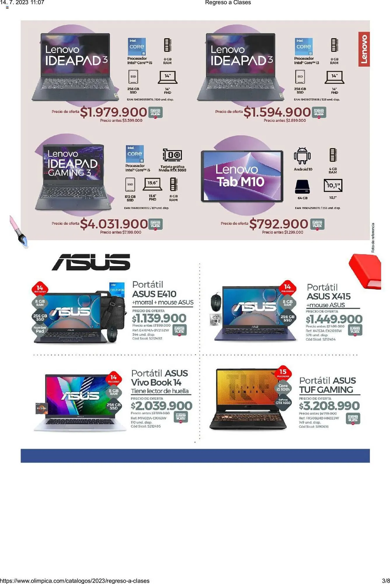 Catalogo de Catálogo Olímpica 14 de julio al 15 de agosto 2023 - Pag 3