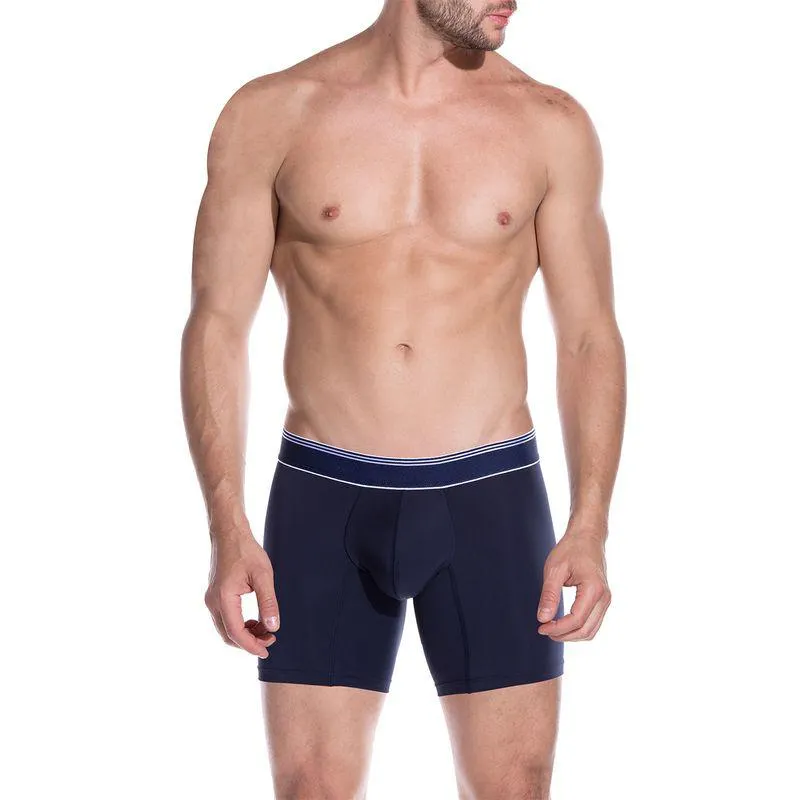 BOXER MEDIO TRAVEL WHITE AZUL OSCURO