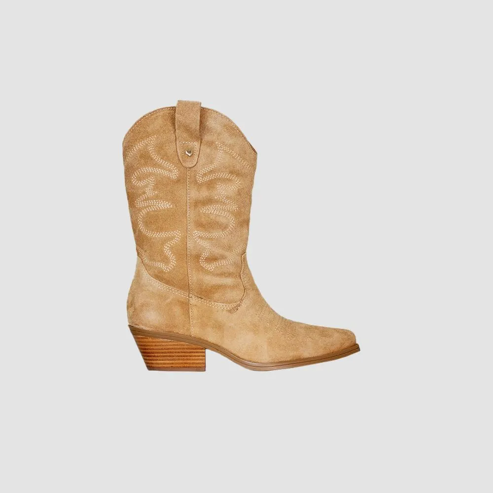 BOTAS TEXANAS PARA MUJER AUSTIN CUERO MIEL