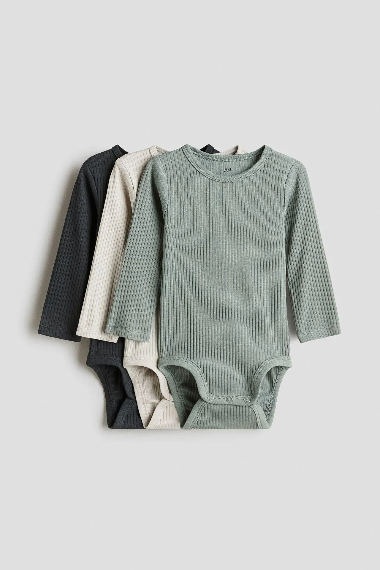 Pack de 3 bodies acanalados