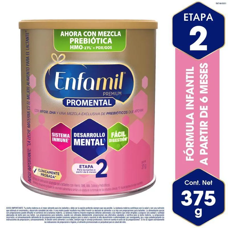 Formula Infantil Enfamil Premium Promental Etapa 2 Lata X 375 Gr