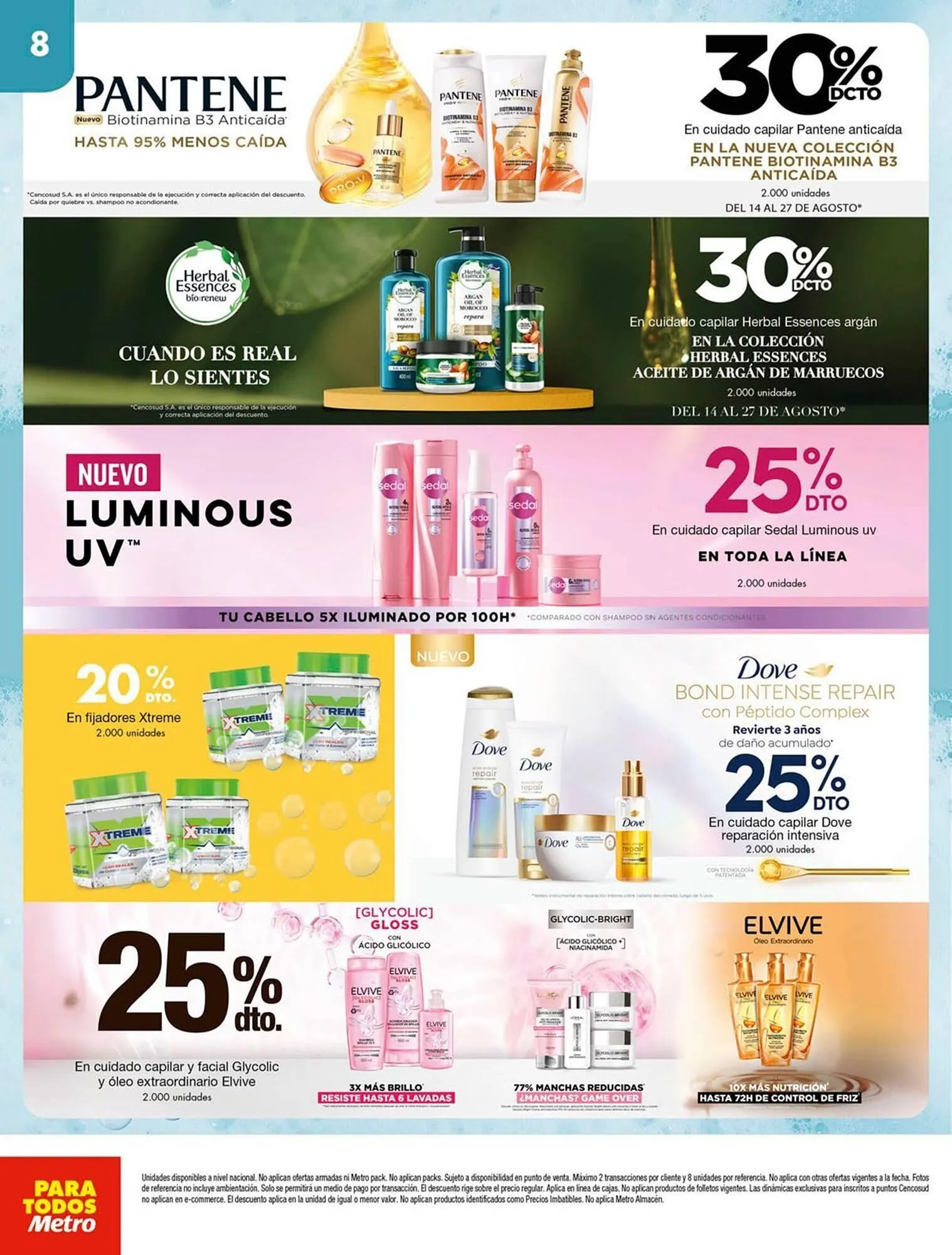 Catalogo de Catálogo Metro 14 de agosto al 27 de agosto 2025 - Pag 8