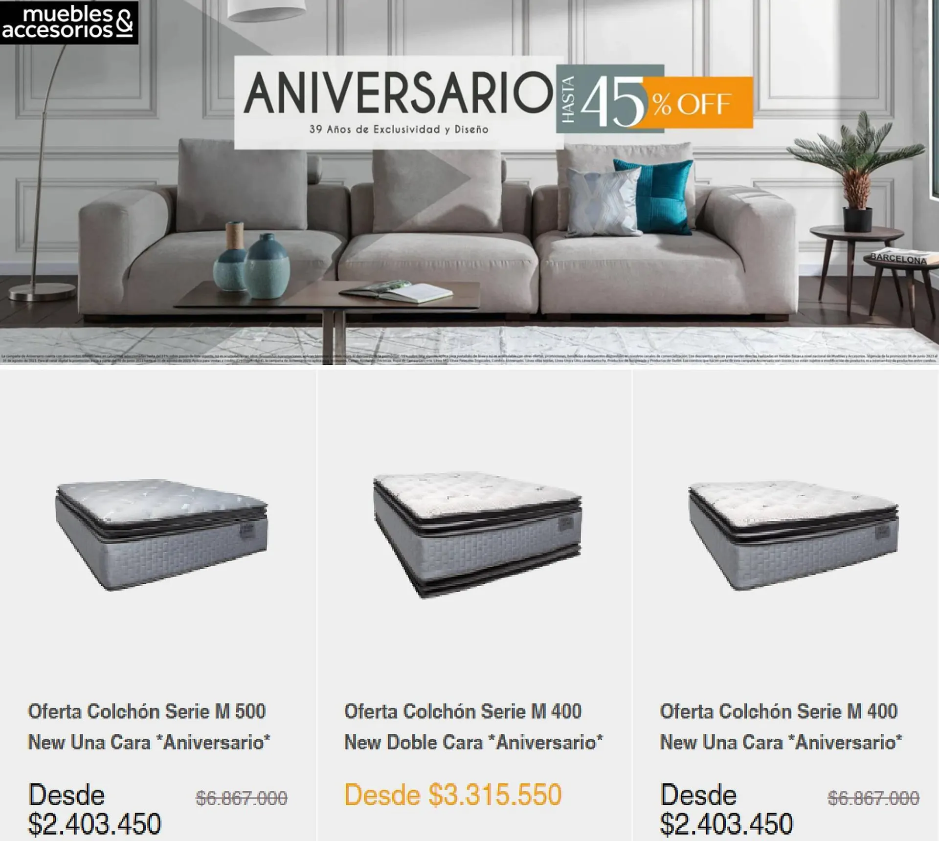 Catalogo de Catálogo Muebles & Accesorios 10 de julio al 31 de agosto 2023 - Pag 6