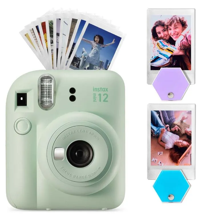 Kit FUJIFILM Hexagon con Camara Instax Mini 12 Verde