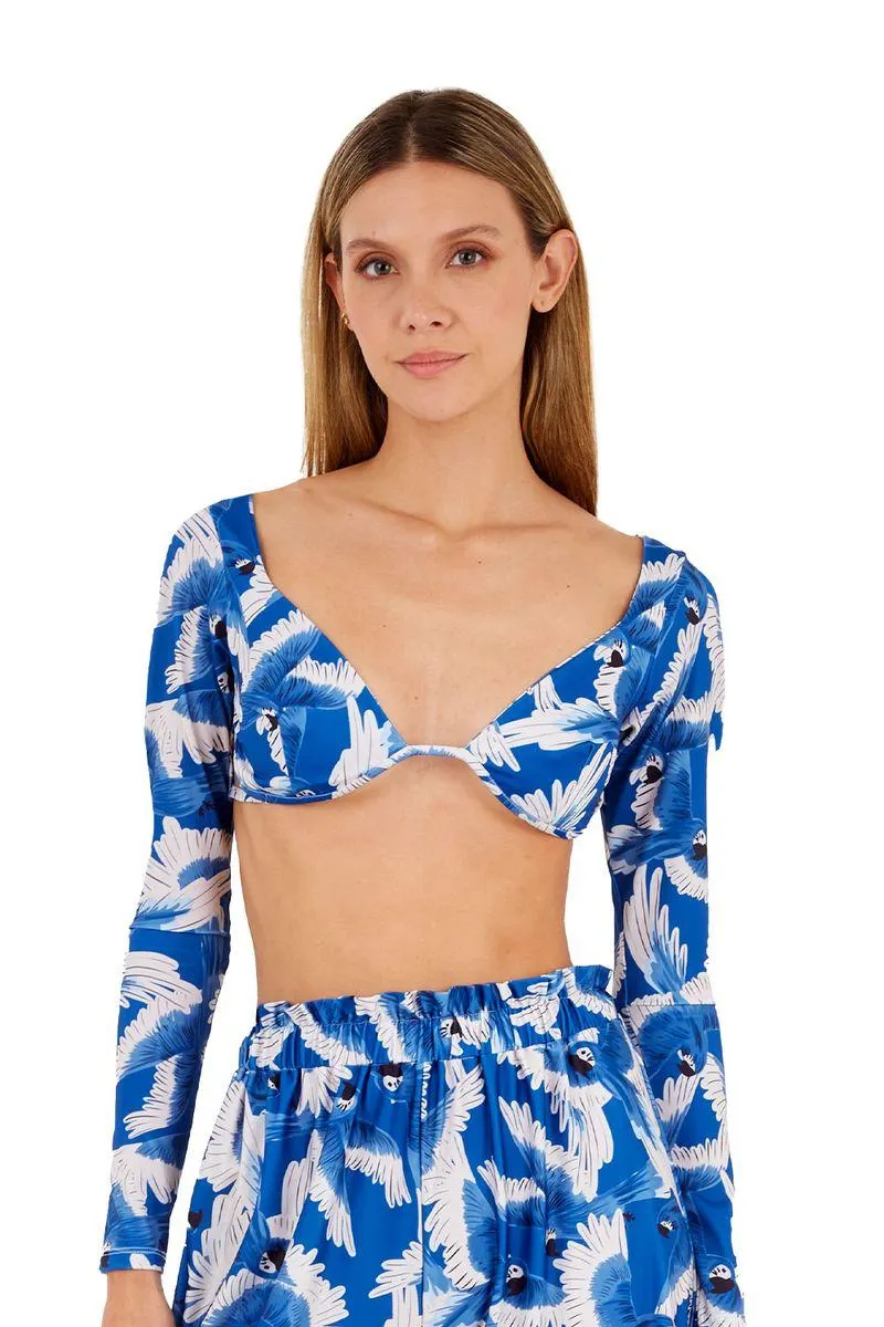 Top Estampado Azul para mujer Renata
