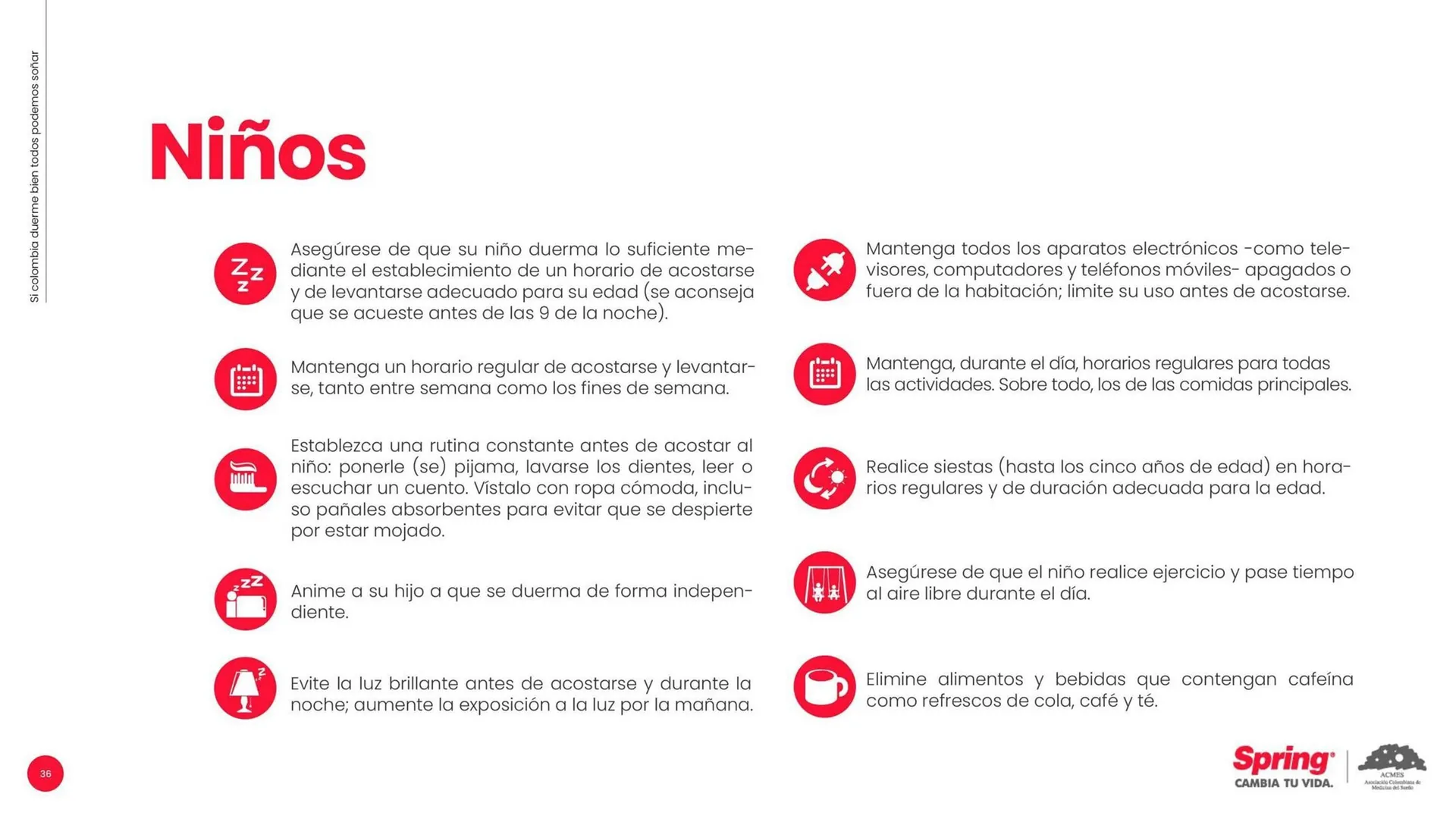 Catalogo de Catálogo Colchones Spring 3 de septiembre al 30 de septiembre 2025 - Pag 36