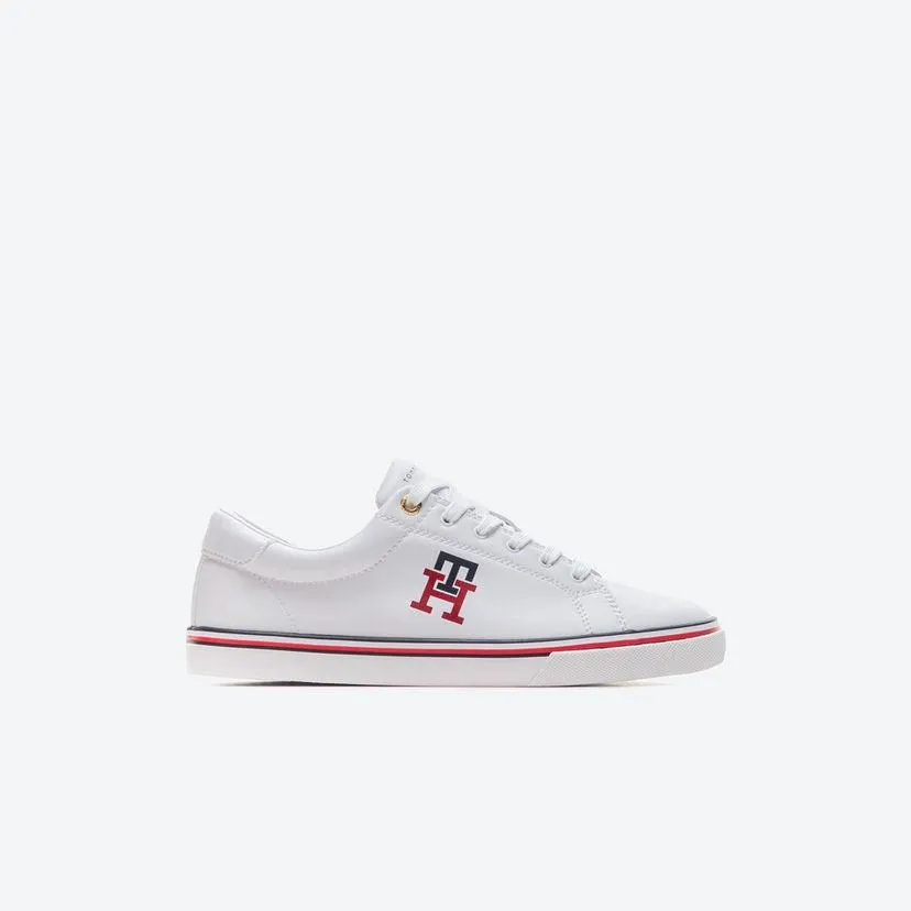 Tenis Casuales Mujer Tommy Shoes Td4c Blanco