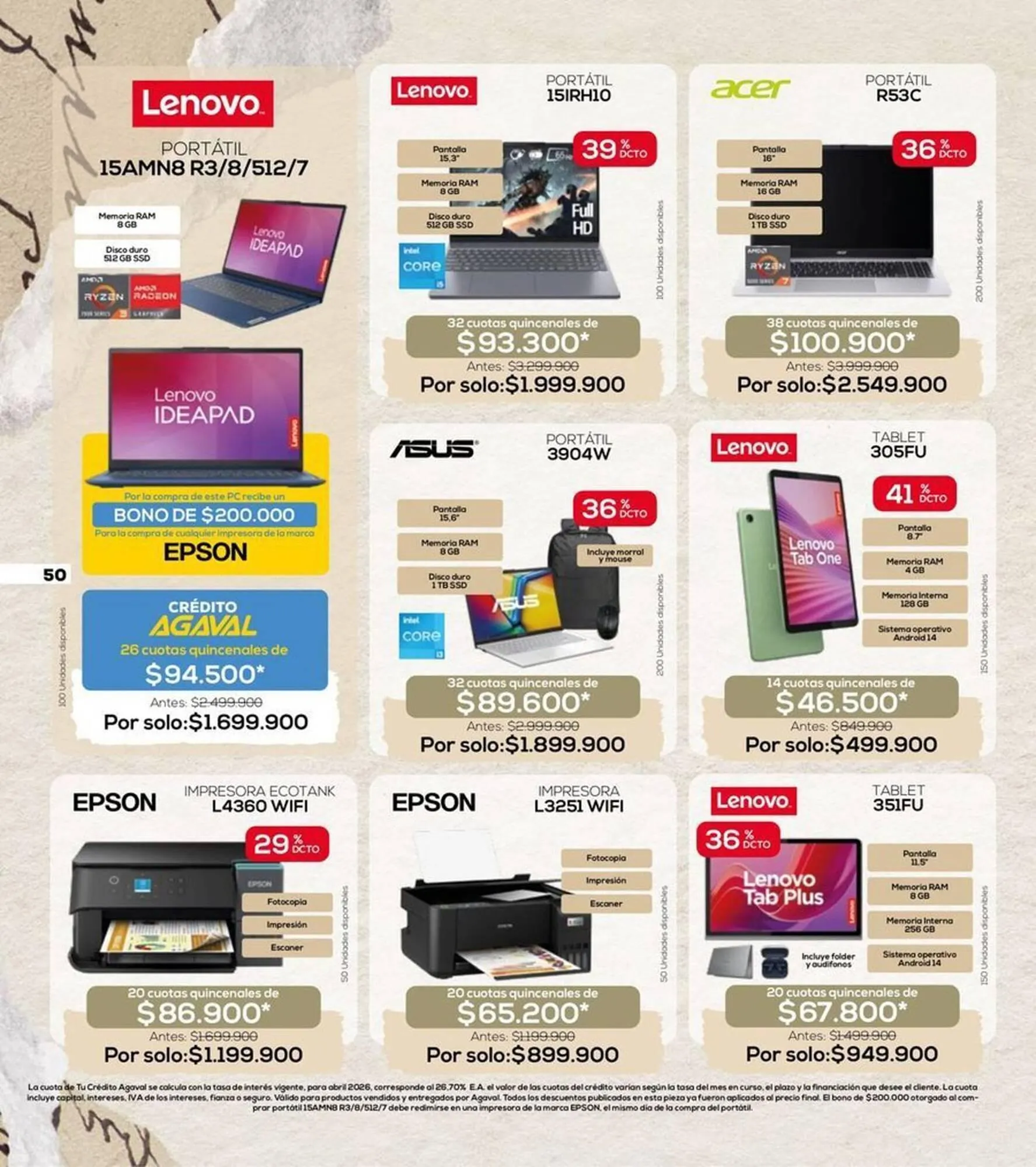 Catalogo de Catálogo Agaval 24 de abril al 10 de mayo 2026 - Pag 50