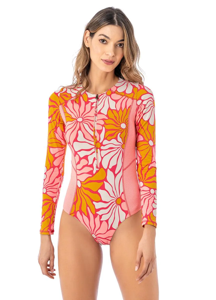 Dali Flowers Triton Surf One Piece