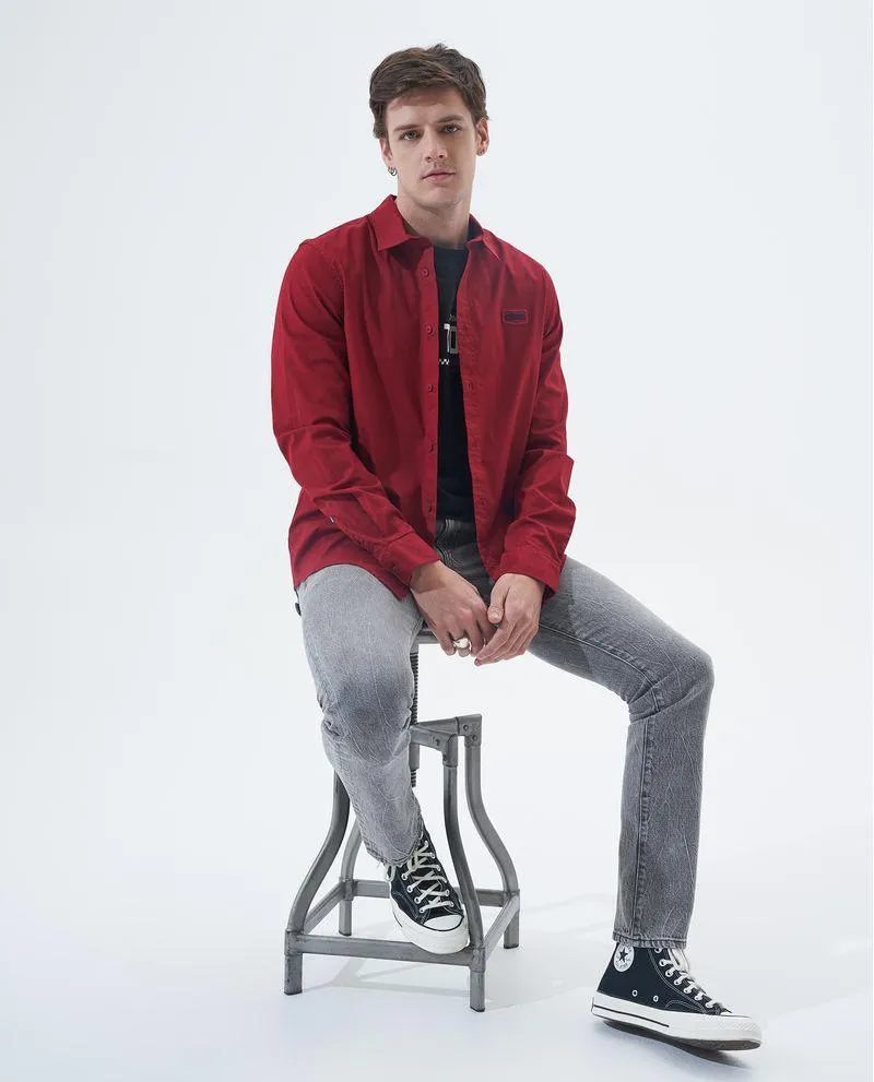 Camisa manga larga para hombre