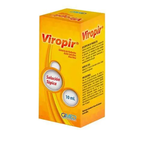 Viropir Solucion Topica Frasco X 10 Ml