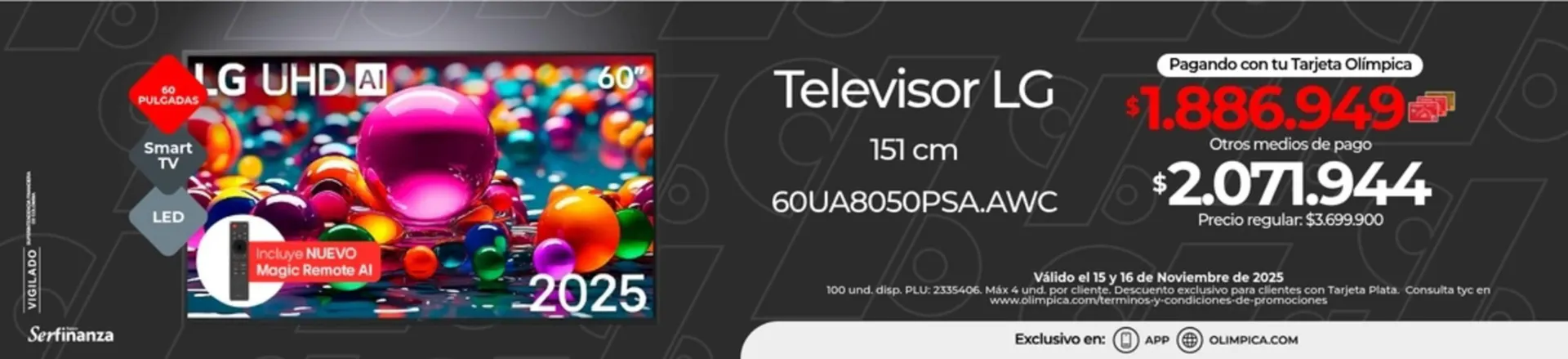 Catalogo de Catálogo Olímpica 15 de noviembre al 16 de noviembre 2025 - Pag 1