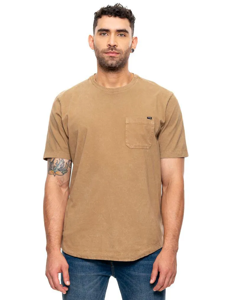 Camiseta Manga Corta Con Bolsillo