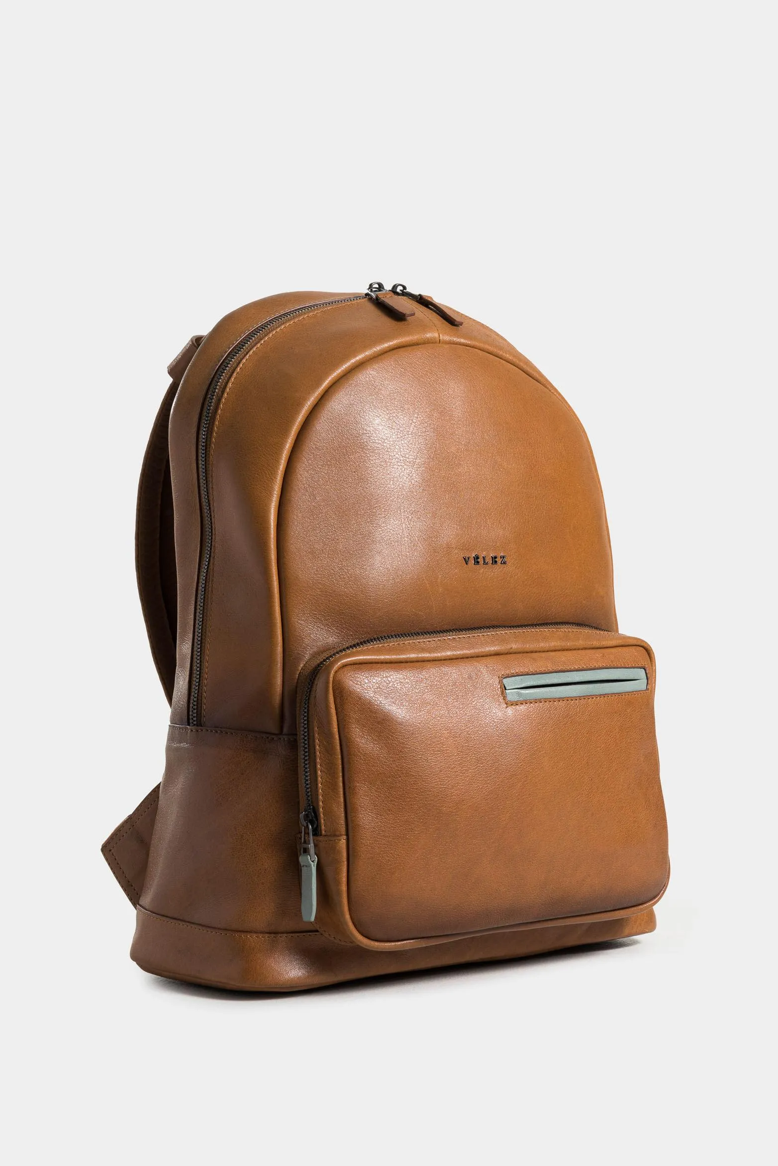 Morral alava de cuero para hombre manija superior trenzada