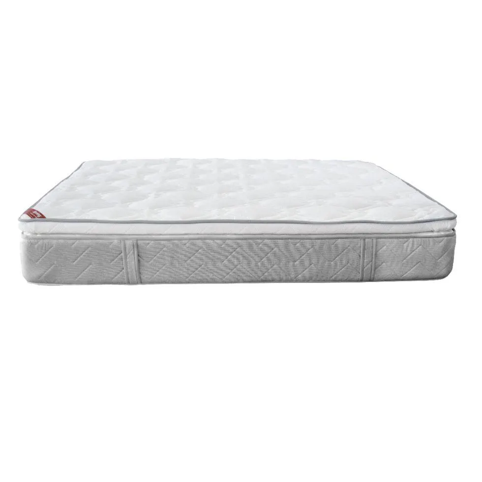 Combo Colchón New Healthy+ Base Milan Negro + Almohadas Semi Doble