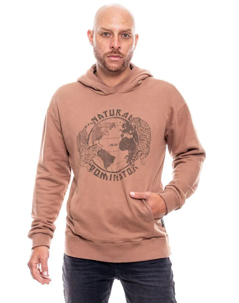 Buzo Cerrado Con Capucha Y Estampado En Frente