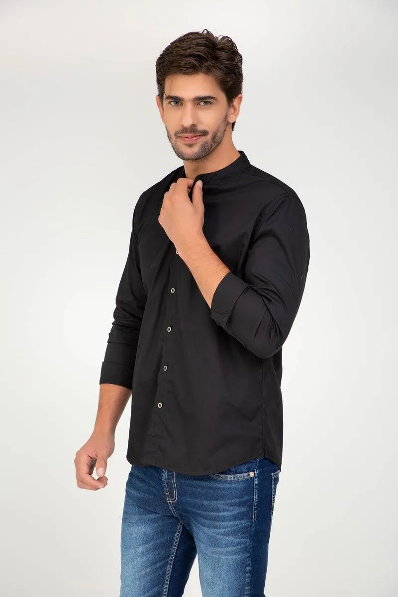 CAMISA MANGA LARGA Negro