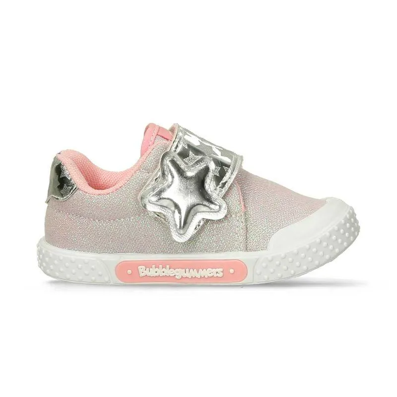 Tenis Casuales Palo de Rosa- Plata Bubblegummers Panny Niña