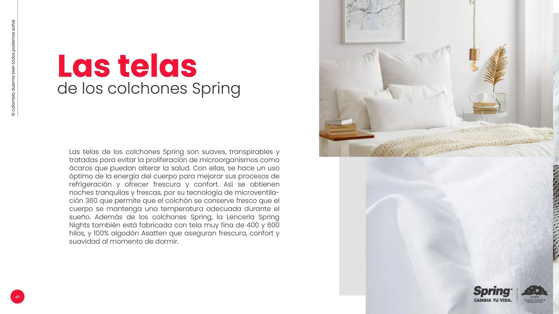 Catalogo de Catálogo Colchones Spring 3 de septiembre al 30 de septiembre 2025 - Pag 40