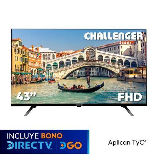 Televisor 43" FULL HD Google TV con Wifi, Bluetooth, Chromecast y Control por voz.Incluye soporte de pared. - LED 43KG84 BT GOOGLETV