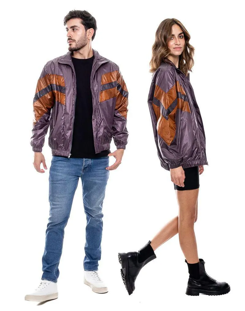 Chaqueta Rompevientos Con Bloques De Color