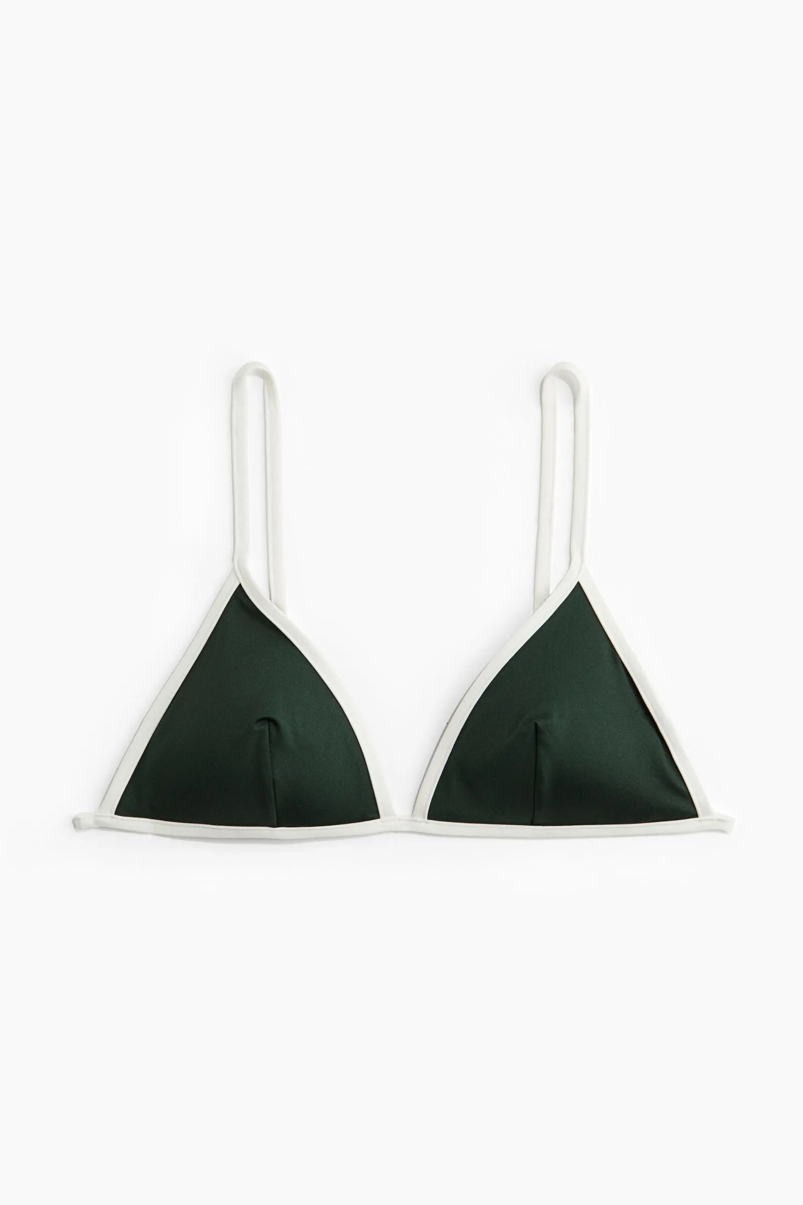 Top de bikini triangular con relleno