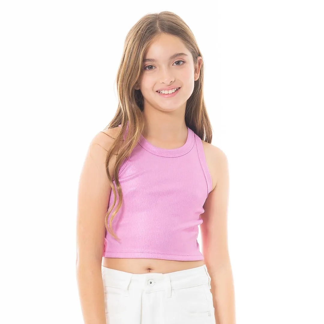 PINK CROP TOP FOR GIRLS