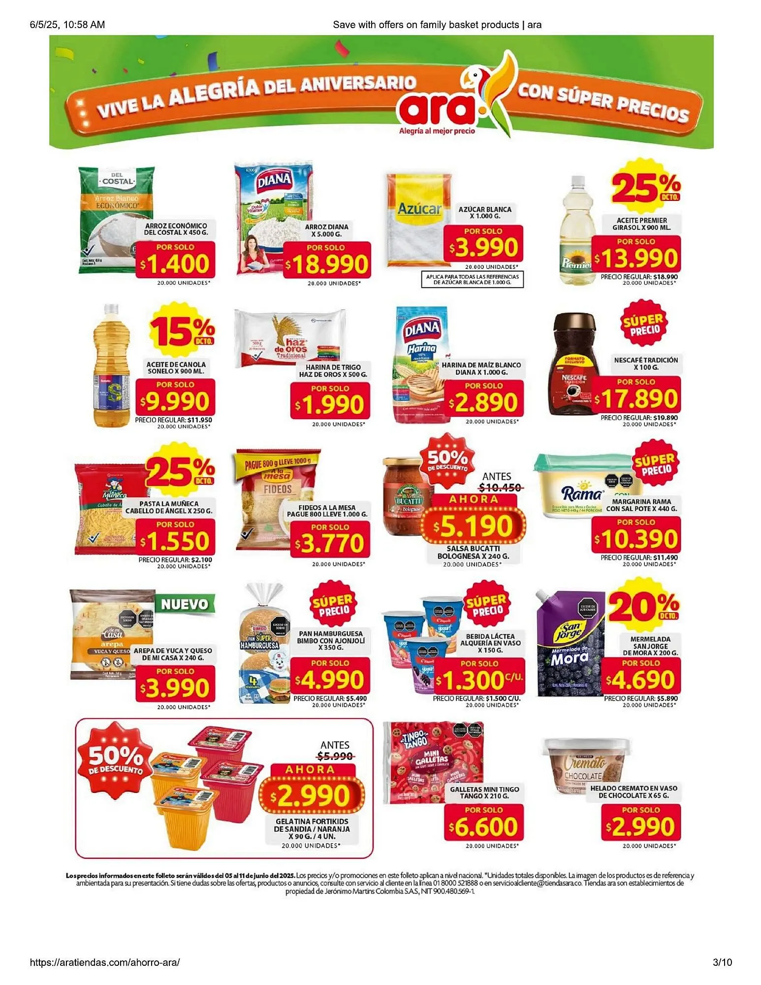 Catalogo de Catálogo Ara 5 de junio al 11 de junio 2025 - Pag 3