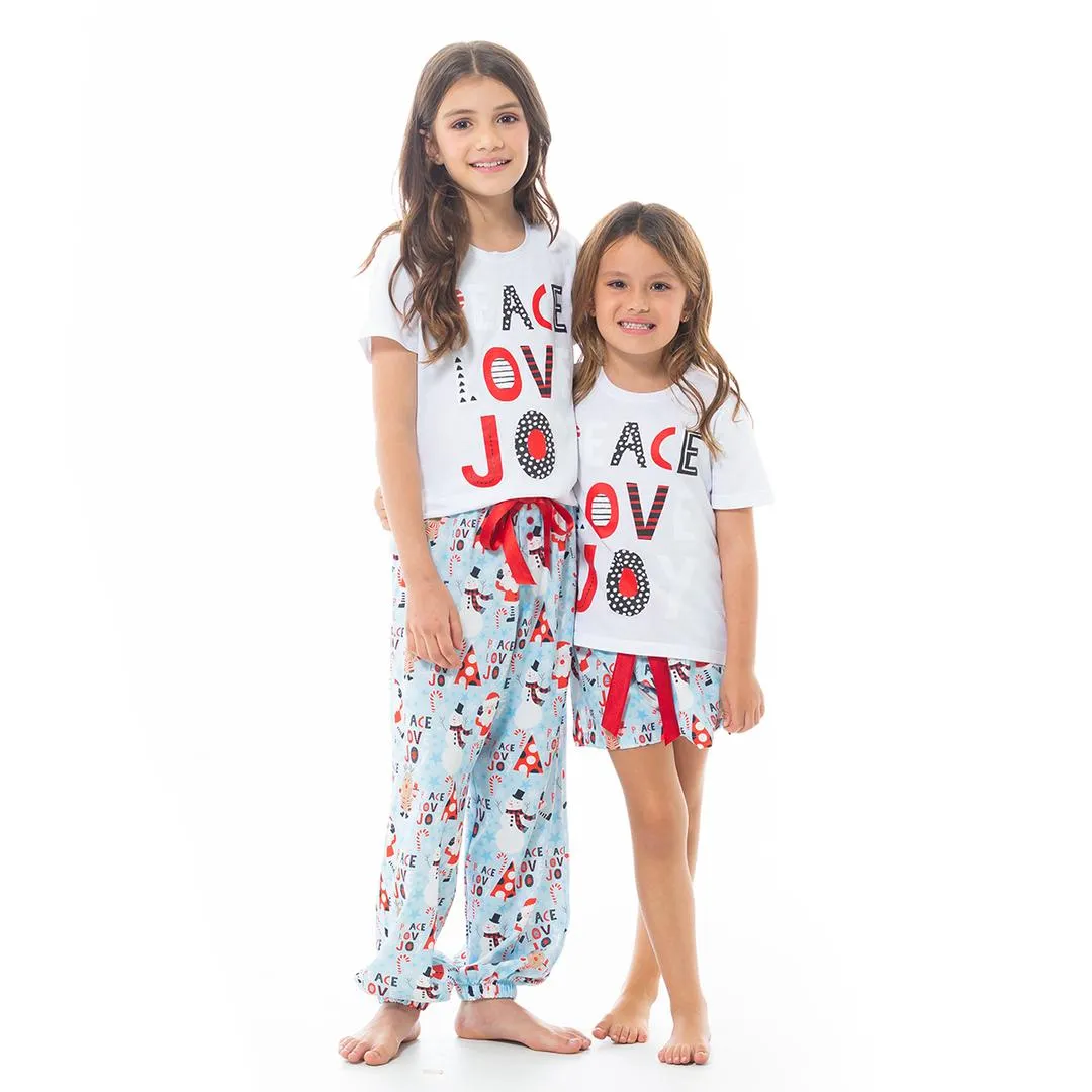 CHRISTMAS PJ SHORT SET FOR GIRLS