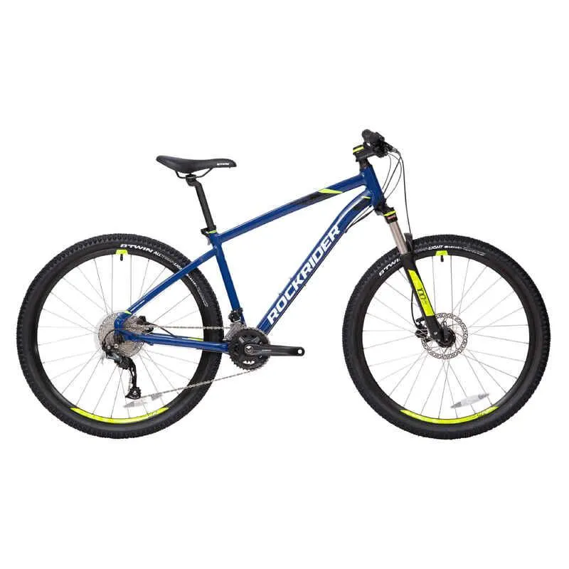 Bicicleta de MTB Rin 27.5" 2x9 Vel. Rockrider ST 540 azul amarillo