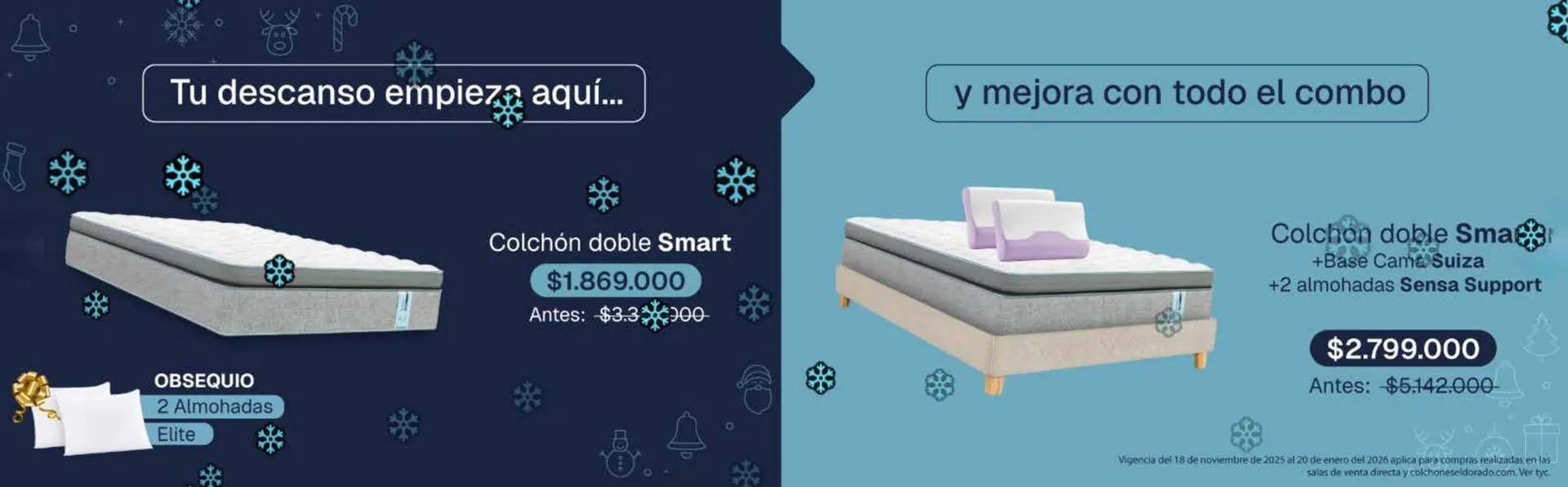 Catalogo de Catálogo Colchones El Dorado 10 de diciembre al 20 de enero 2026 - Pag 1