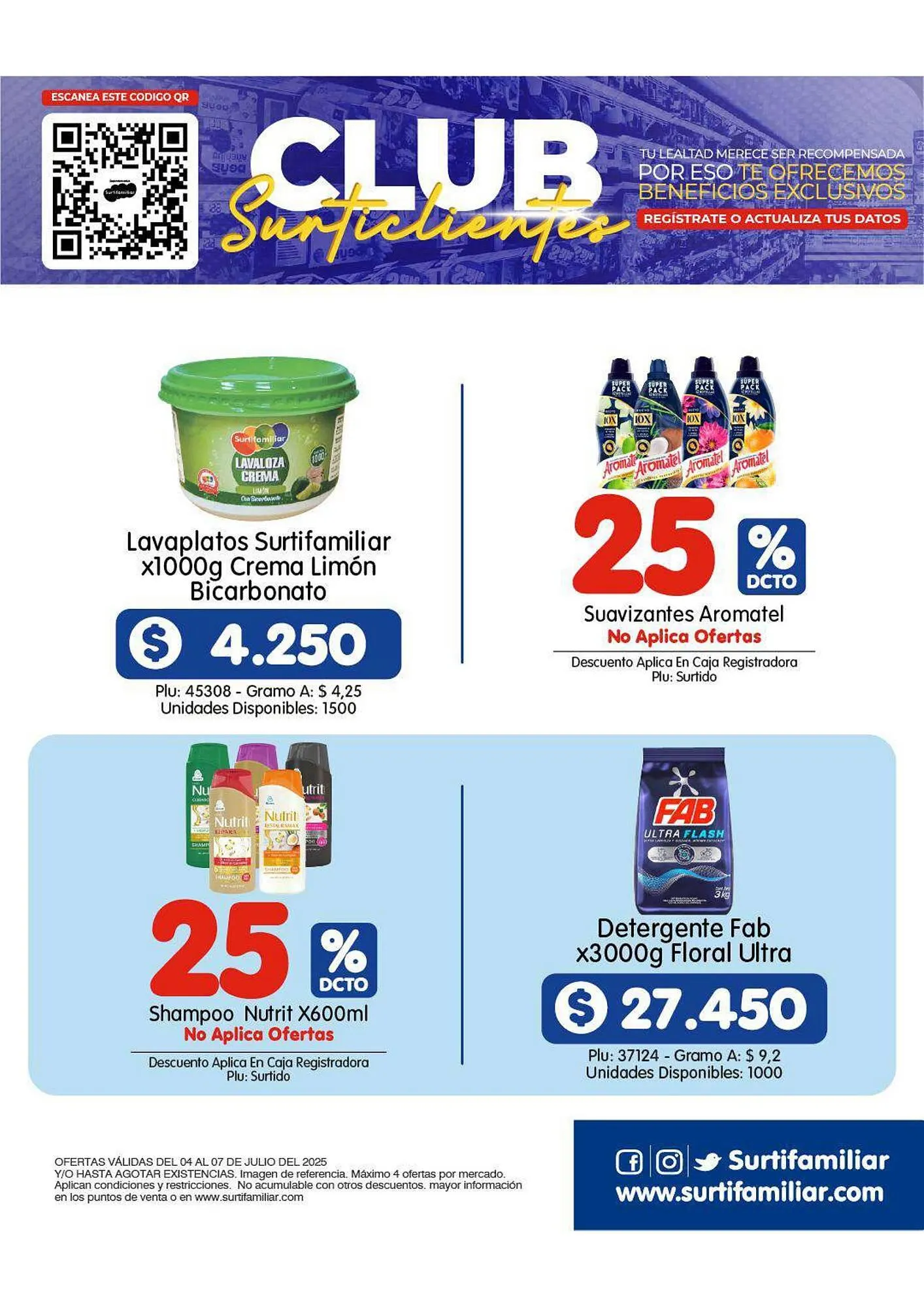 Catalogo de Catálogo Surtifamiliar 4 de julio al 7 de julio 2025 - Pag 10
