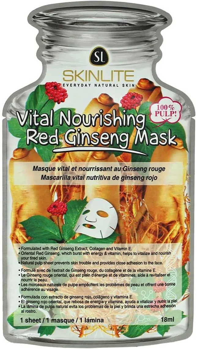 Mascarilla Skinlite Vital Nutritiva Ginseng Rojo 18ml