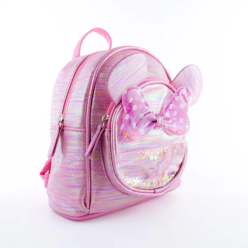 MORRAL OREJAS MOÑO FUCSIA