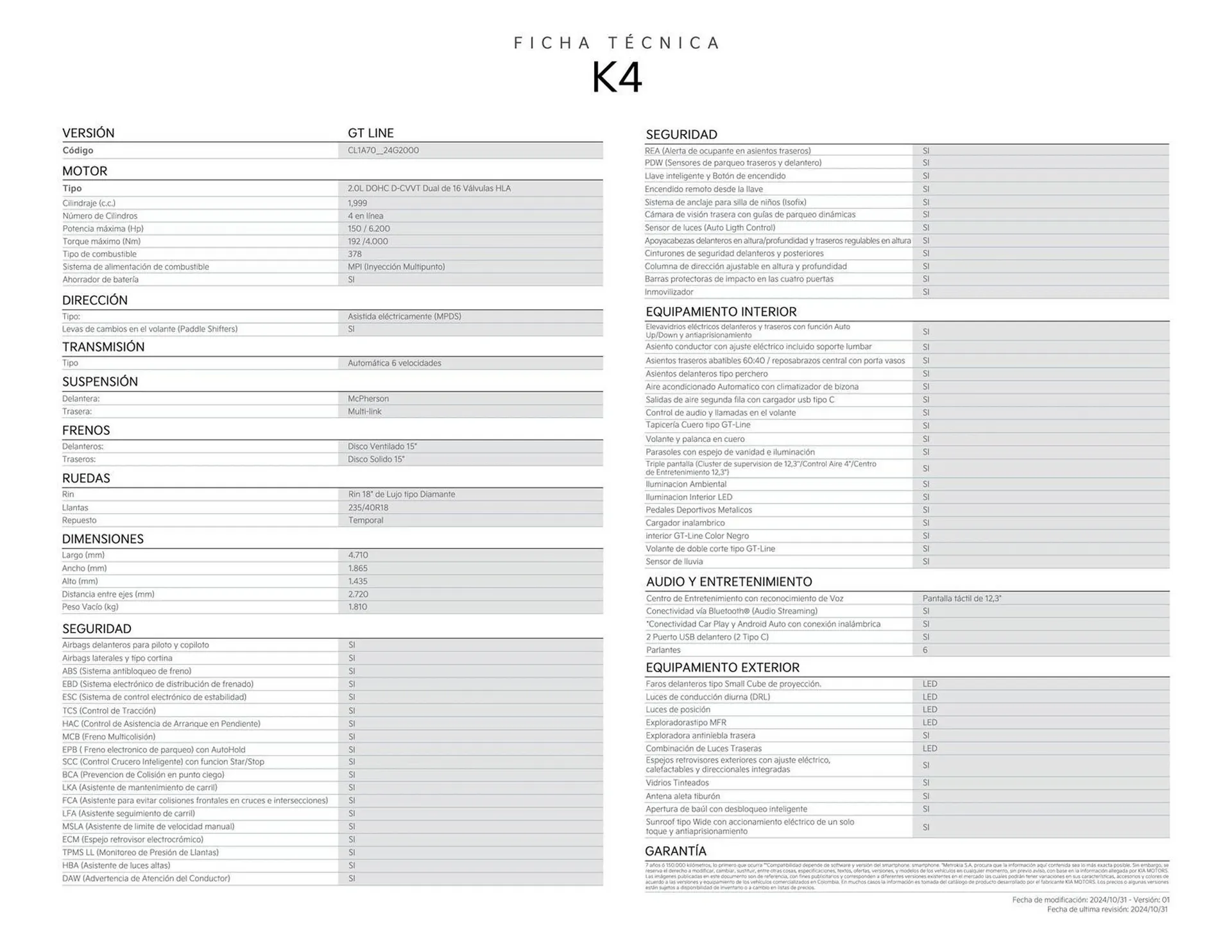 Catalogo de Catálogo KIA 11 de noviembre al 30 de noviembre 2026 - Pag 2