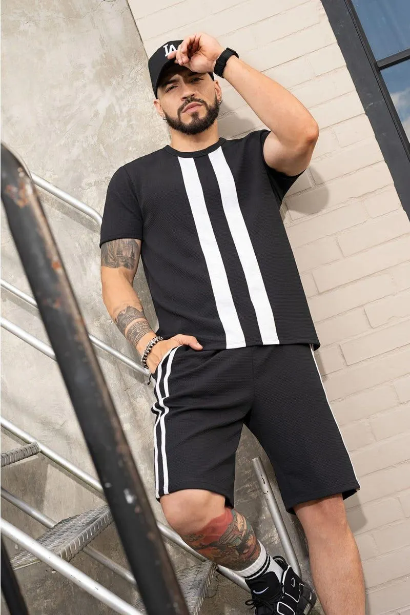 CONJUNTO X 2 CAMISA-BERMUDA Negro