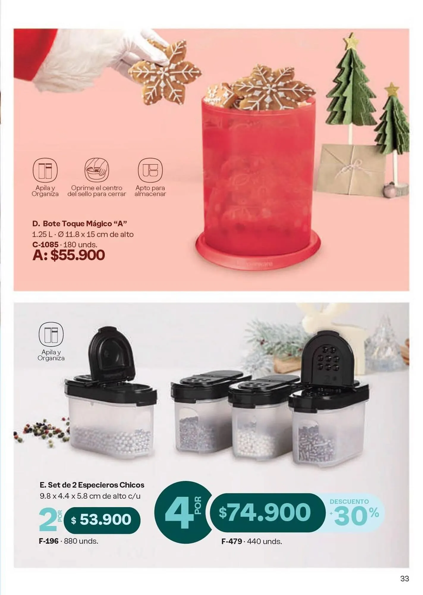 Catalogo de Catálogo Tupperware 19 de noviembre al 31 de diciembre 2024 - Pag 33