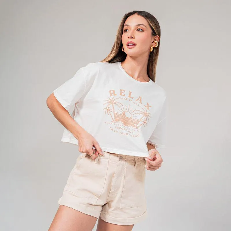 Camiseta Amplia Corta Manga Corta Trilfo