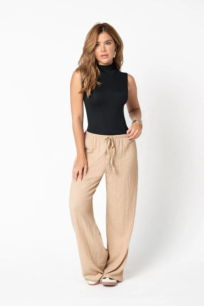 PANTALON BOTA AMPLIA Marfil