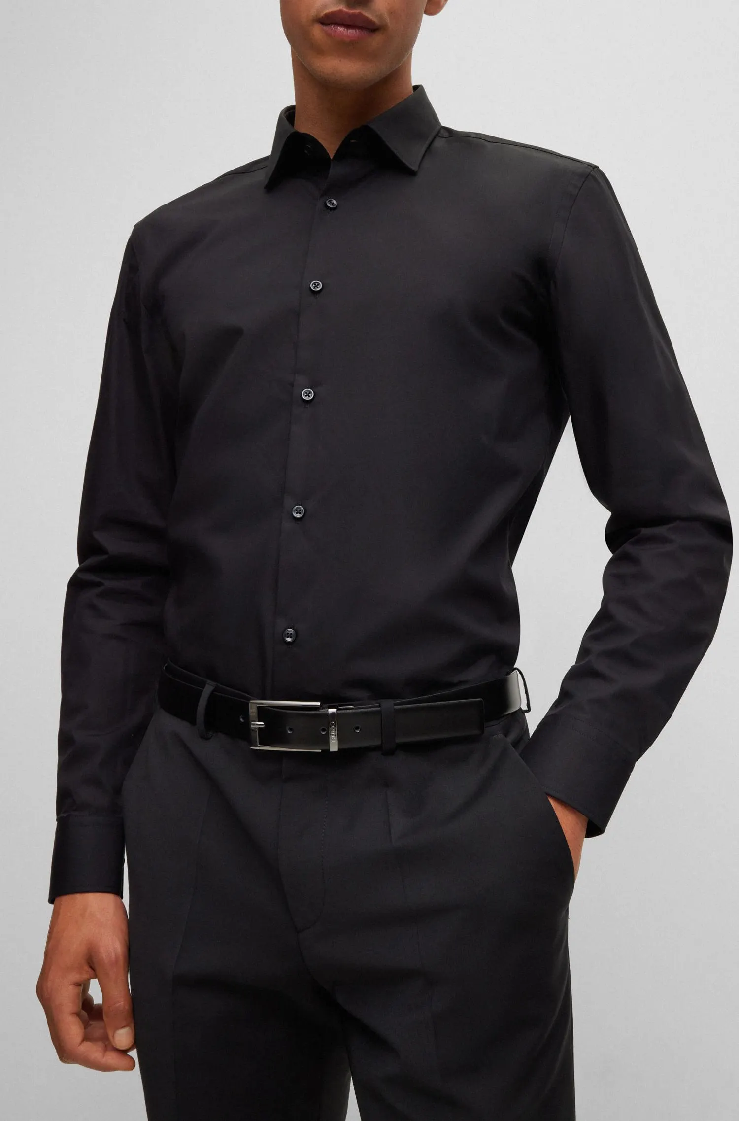 Cinturón Reversible De Piel Hombre