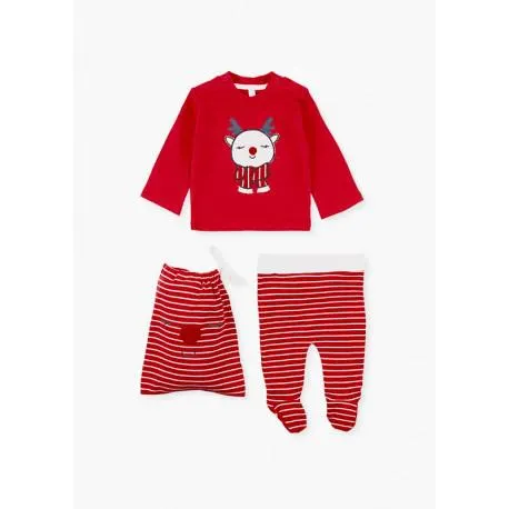 Conjunto navideño de sudadera y pantalón Ref. 02v-8019AL