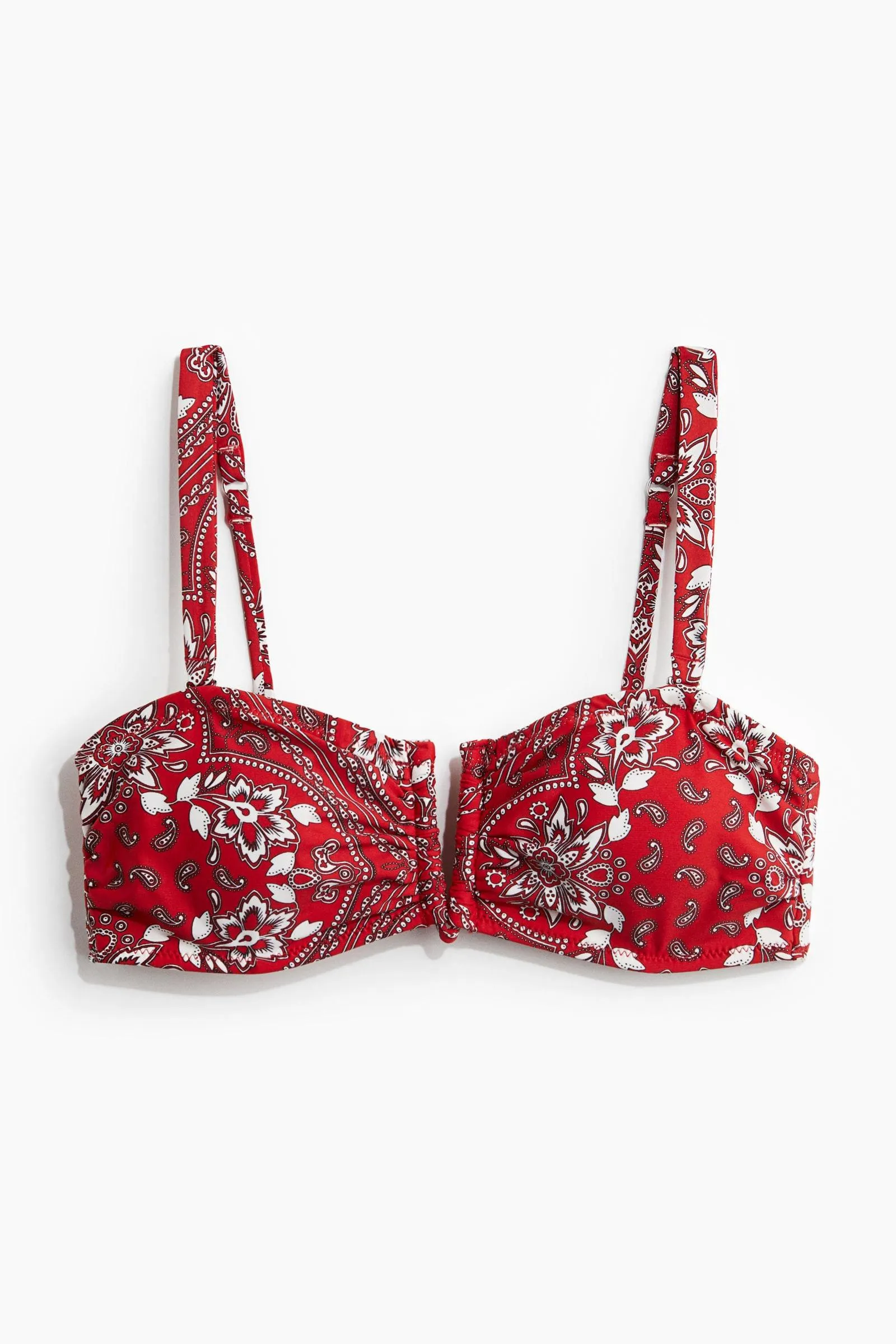 Top de bikini bandeau con relleno