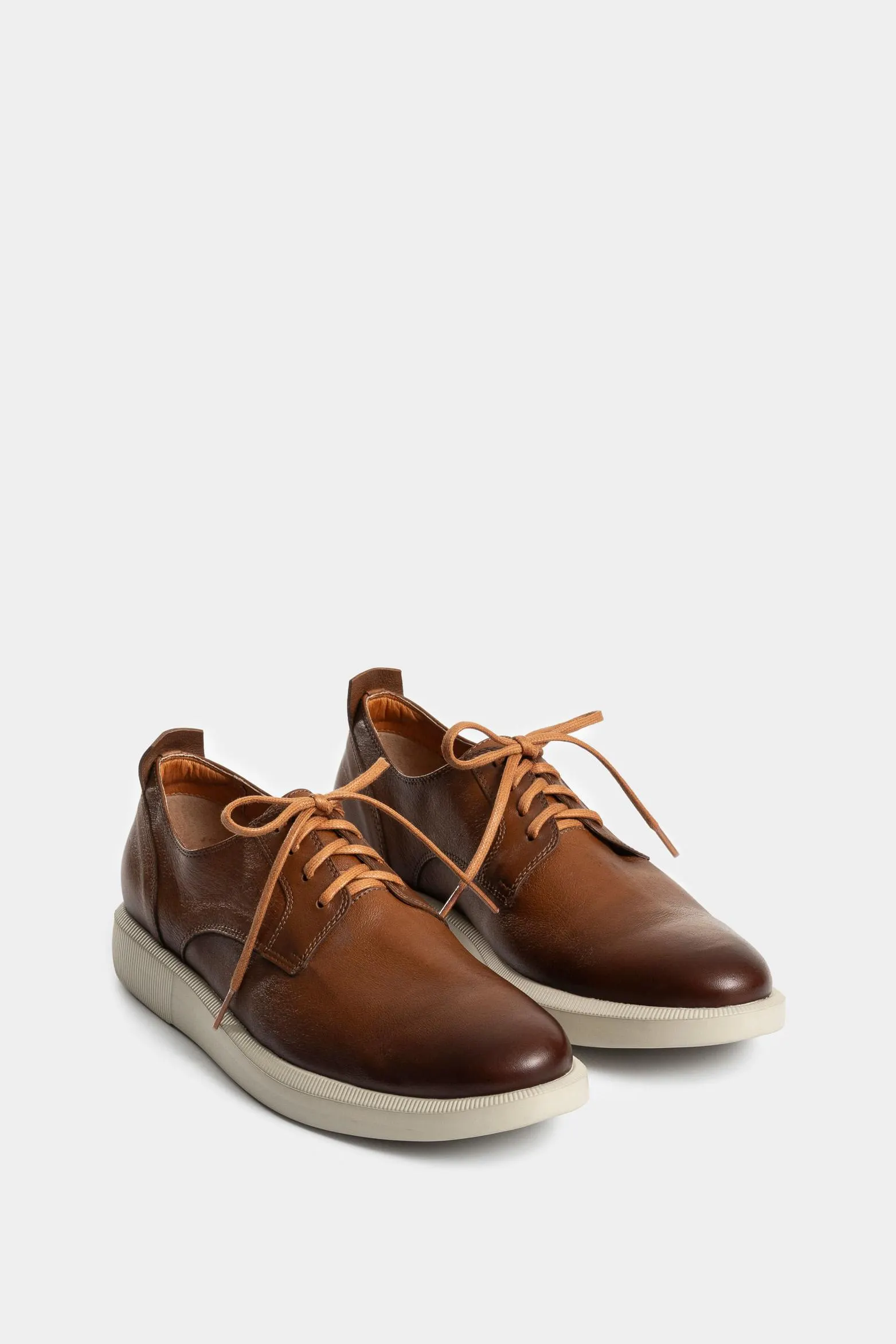Zapatos de cordón Borneo 2 de cuero para hombre casual