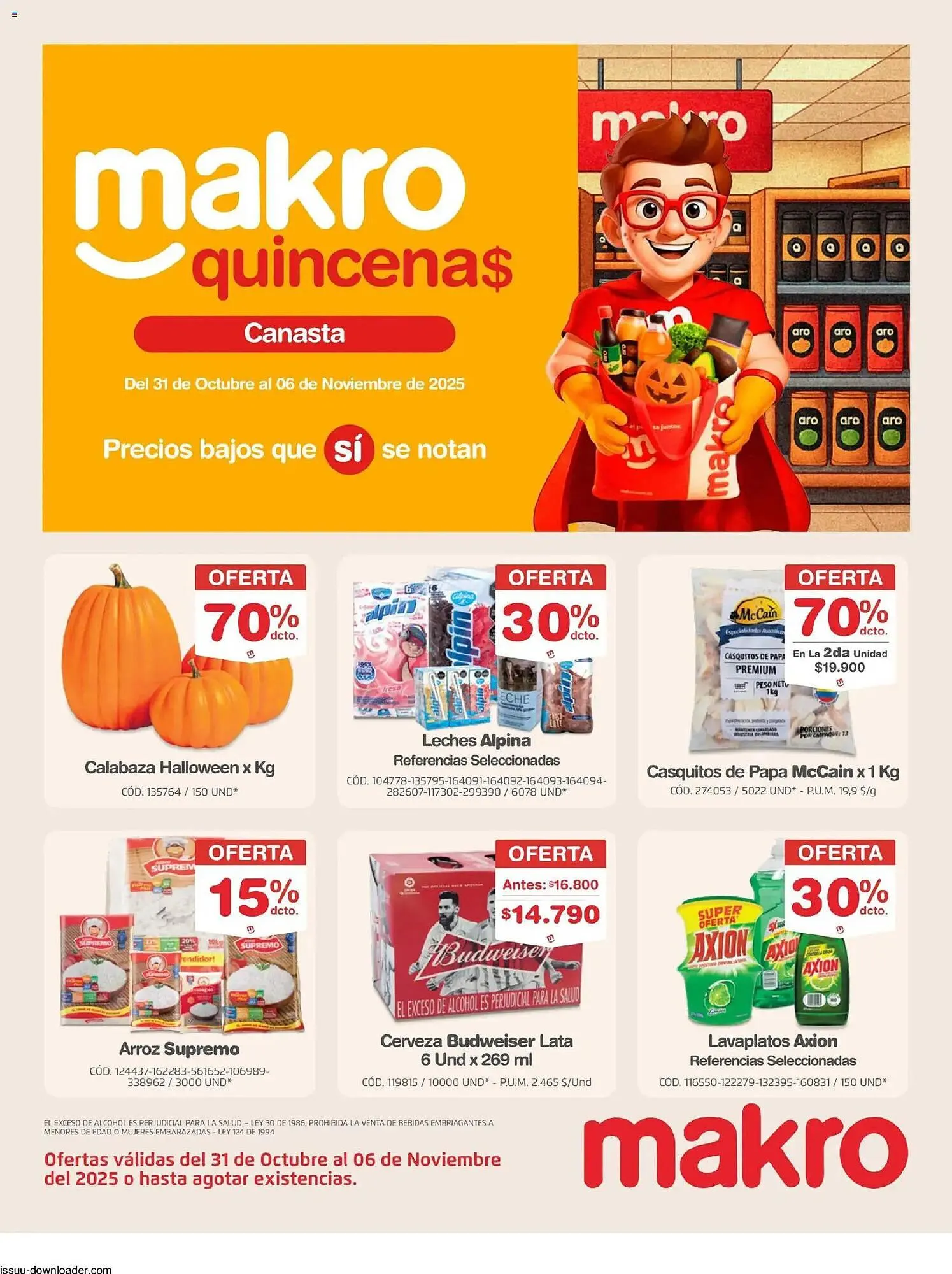 Catalogo de Catálogo Makro 31 de octubre al 6 de noviembre 2025 - Pag 1
